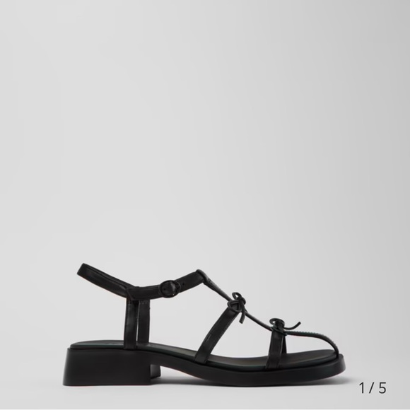 Camper Women's Black Strappy Sandals - Picture 2 of 6